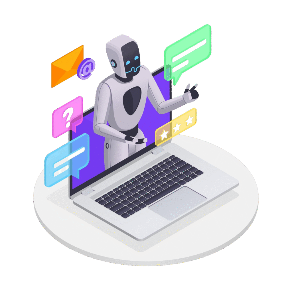 call center isometric concept